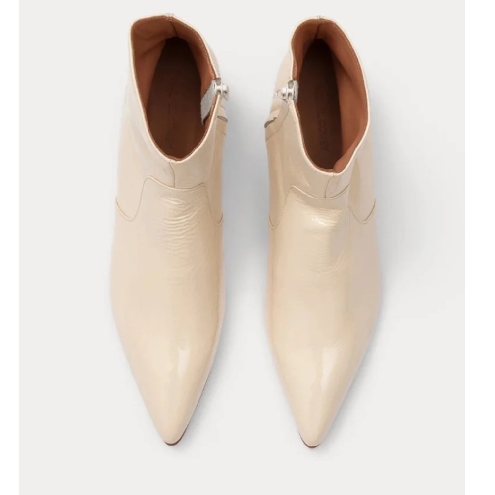 Rachel Comey Pimm Bootie Cream Crinkle Real Leather - Picture 3 of 8